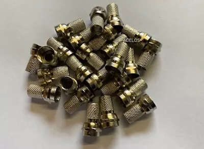 £3.79 • Buy F-connectors Screw On Type Sky Satellite Virgin Cable Aerial 25 X For RG6 COAX