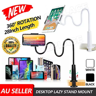 360°Rotating Tablet Stand Holder Lazy Bed Desk Mount For IPad Air IPhone Samsung • $11.45