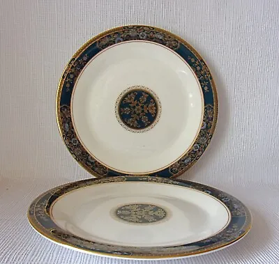 TWO ROYAL DOULTON  H5018 CARLYLE  200mm SALAD PLATES   - GREAT CONDITION • £7.49