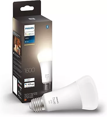 Philips Hue White A67 High Brightness 100W 1600 Lumens Smart Bulb With E27 Fitti • $53.84