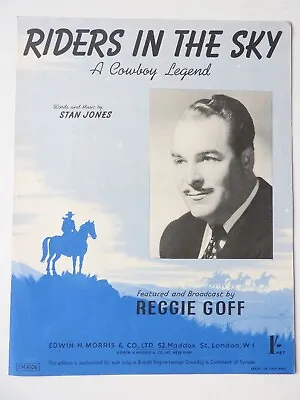 £5.99 • Buy Riders In The Sky - Reggie Goff   Sheet Music Piano Vocal 1959