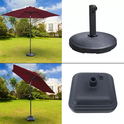 3M Sun Shade Parasol Garden Patio Umbrella Crank Tilt With Parasol Weight Base • £72.99