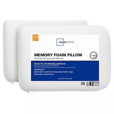 Memory Foam Bed Pillows Standard Size 2 Count • $25.51