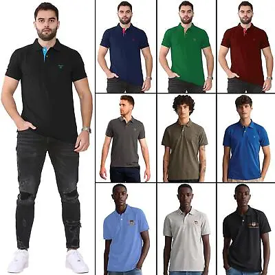 Gant Mens Polo Shirts Short Sleeve Casual Work Tee Breathable Cotton Top S-4XL • £39.99