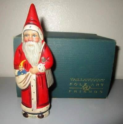 $99.99 • Buy Vaillancourt Figurine Christmas Santa Claus Sack Of Toys Puppet Chalkware #670