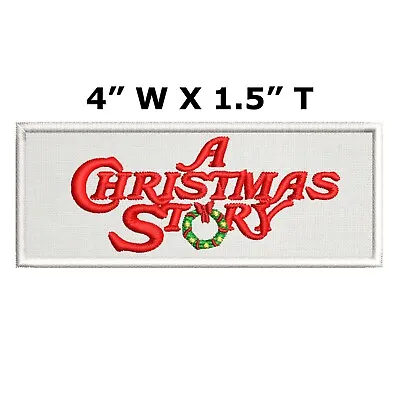 A CHRISTMAS STORY Patch Embroidered Iron-On Applique Holiday Comedy Movie • $4.50