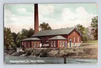 1910. Marshalltown Iowa. Water Works. Postcard V26 • $8