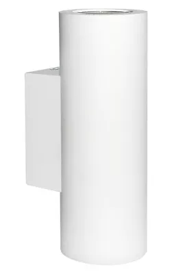 Modern White Ceramic Up & Down Contemporary Indoor Wall Light Lamp GU10 M0044 • £15.99