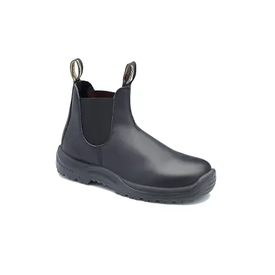  179-090 Steel Toe Slip-On Elastic Side Boots W/ Kick Guard Black AU 9 US 10 • $180.98
