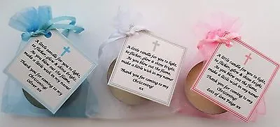 £5.99 • Buy CHRISTENING /BAPTISM FAVOURS Vanilla Candle - Personalised -GUEST GIFTS KEEPSAKE