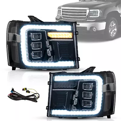 LED Projector Headlights For 2007-2014 GMC Sierra 1500 2500HD 3500HD Plug & Play • $619.99