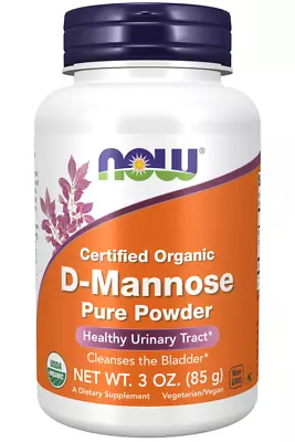 Now Foods Organic D-Mannose Pure Powder 3 Oz Urinary Tract Healthy Bladder 8/26E • $23.55