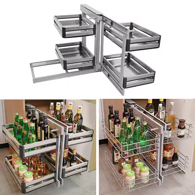 Magic Corner Storage Unit 4 Basket Slide Out Mechanism For 800mm-1000mm Cabinet  • £185.95