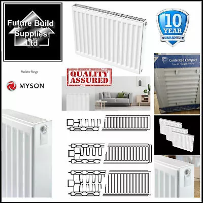 300mm High Central Heating Radiator Double Or Single Convector Panel Myson C Rad • £23.97