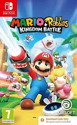 Mario + Rabbids Kingdom Battle - Nintendo Switch - CODE-IN-BOX - New & Sealed • £16.95