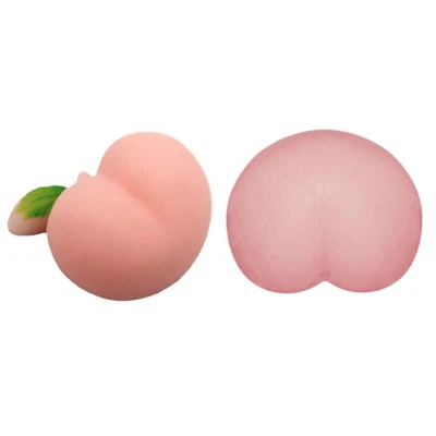 $6.51 • Buy 2PCS Squishy Anxiety Peach/Butt Decompression Toy For Stress Relief
