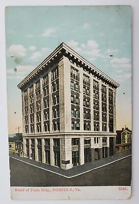 $7.95 • Buy Norfolk, VA Virginia Board Of Trade Building UnB PD 1915 Antique Postcard L75