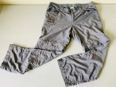 Mountain Hardwear Women's Grey Convertible Pants Shorts 12/32 • $8