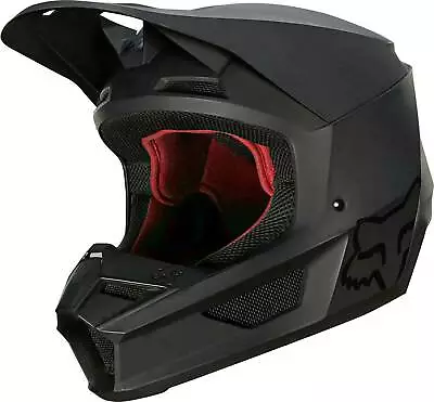 Fox Racing V1 Helmet - MX Motocross Dirt Bike Off-Road ATV Matte Black Adult • $256.36