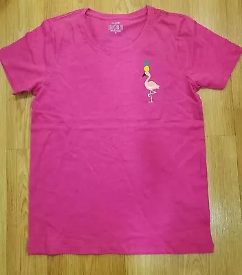 J. Crew Factory Women's  Flamingo W Pineapple  Collector's T Shirt- Pink-S NEW  • $29.99