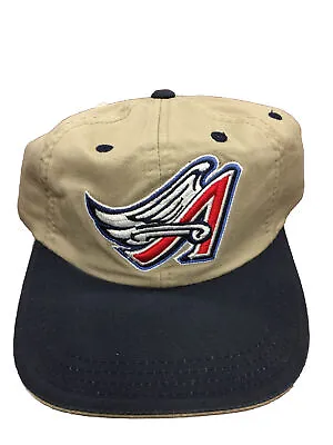 Anaheim Angels Buckle Back Logo Athletic Hat - Vintage 90's Cap - 100% Cotton B1 • $26.39