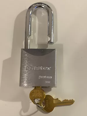 Master Lock ProSeries 7050KA 7050 Solid Steel Padlock  W/ 2 Keys • $17