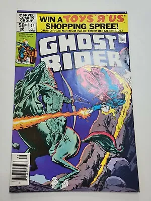 Ghost Rider Vol 1 #49 FN 6.0 Newsstand Wrath Of The Manitou! 1980 Marvel • $5