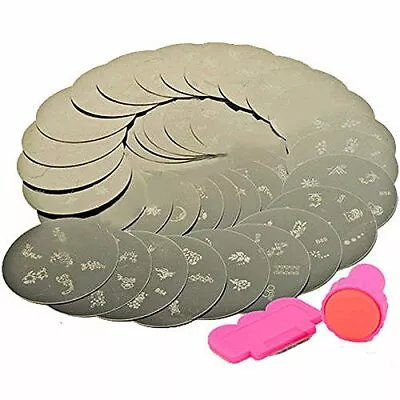 10 X Nail Art Stamp Stamping Plate Set + Tool Stamper Design Kit • $16.49