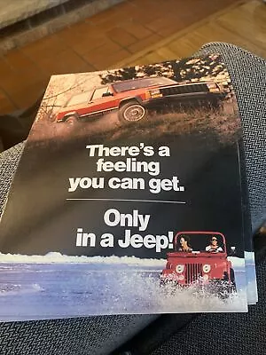 Jeep Comanche Cherokee CJ Pioneer J10 Wagoneer Sales Brochure Dealer Catalog 80s • $23.95