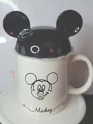 New Disney Mickey Mouse 🐭 Coffee Mug Hood Lid  Or Candy Dish  Lid Stein • $16.75