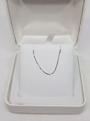 $34.99 • Buy Everlasting Gold 14k White Gold Box Chain Necklace  16  (0.80g)   MSRP: $250