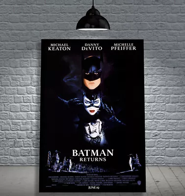 Batman Returns (1992) Framed Movie Poster Print Cinema A1 & 60x40cm • $94.47