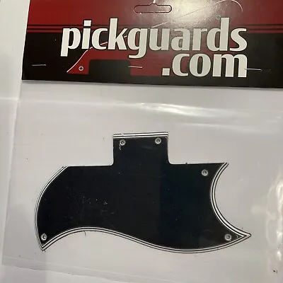 WIDE BEVEL 5 Ply Black/White Pickguard For Epiphone G400 Pre-2017 Made In USA • $35.99