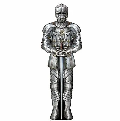 Large Suit Of Armour Card Cutout (92cm) Medieval Knights Party Decorations • £8.01