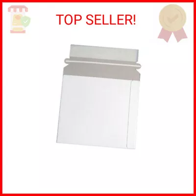 Maxtek CD/DVD Disc White Cardboard Mailers 6 X 6 3/8 Inches Self Seal Adhesive • $16.88