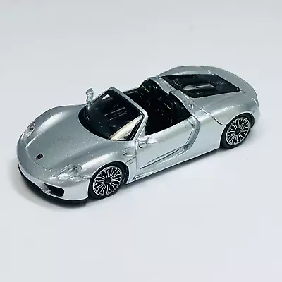 Minichamps 1/87 HO Porsche 918 Spyder 2013 Silver Metallic 870062130 SALE! • $11.99