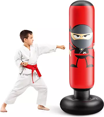 Inflatable Punching Bag Karate Gifts Kids & Adults Practicing KarateTaekwondo • $27.34