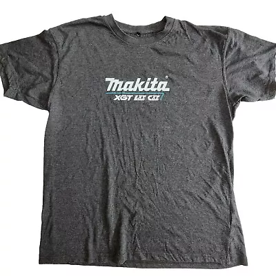Makita Tools Tradie Shirt Grey Size XL Men's - Logo Spellout Bunnings Trade • $12.06