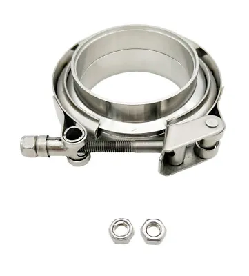 3'' Quick Release Stainless Steel V-Band Clamp With Flanges • $29.99
