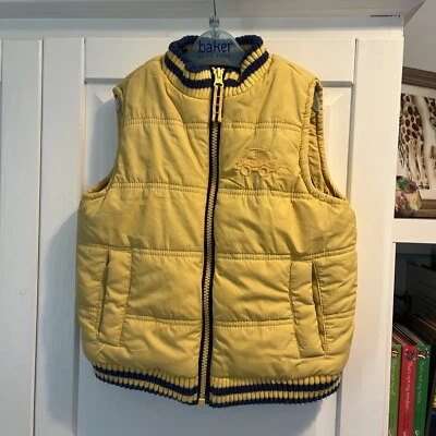 Blue Zoo Boys Yellow Gilet Age 4-5 Years • £4