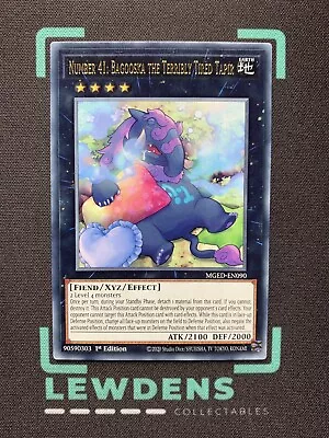 $10.50 • Buy Number 41: Bagooska The Terribly Tired Tapir - MGED-EN090 - Gold Rare - Yugioh