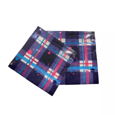 £5.99 • Buy Scottish Napkins- Blueberry Tartan