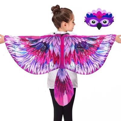 Props Eagle Wings Dress Up Bird Headwear Children Owl Party Halloween Costumes • £25.38