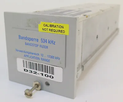 Wandel & Goltermann Bandsperre Bandstop Filter RSS-534 [ 534 Khz ] • $99.98