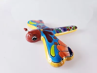 Authentic Hand-Painted Talavera Dragonfly Wall Décor • $14.95