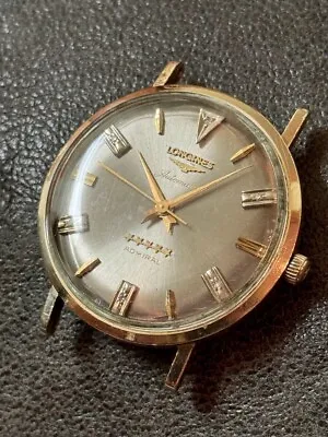 Diamond Dial 1960s Vintage Longines Admiral 5 Star 10KGF Watch Needs Servicing • $750