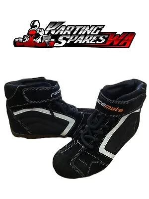 Size Eu39 Usa6 Uk5 Go Kart Race Boots Black Racemate • $99.95