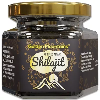 Golden Mountains Shilajit Resin Premium Pure Authentic Siberian Altai 100g • $54.95