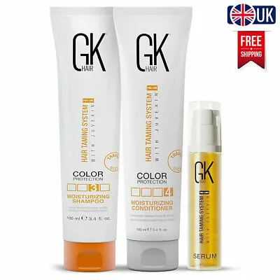 GK HAIR Women Men Moisturizing Shampoo And Conditioner Argan Oil Care Hair Serum • £33.90