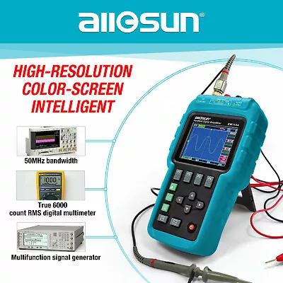 Handheld Oscilloscope 3 In 1 Digital Scope Multimeter 50MHz 1 Channel With USB • $330.73